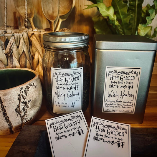 High Garden Tea Jar Label